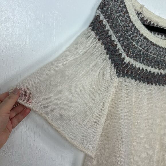 Free People Lock Lomand Off The Shoulder Pullover Sweater Size S - Picture 3 of 9